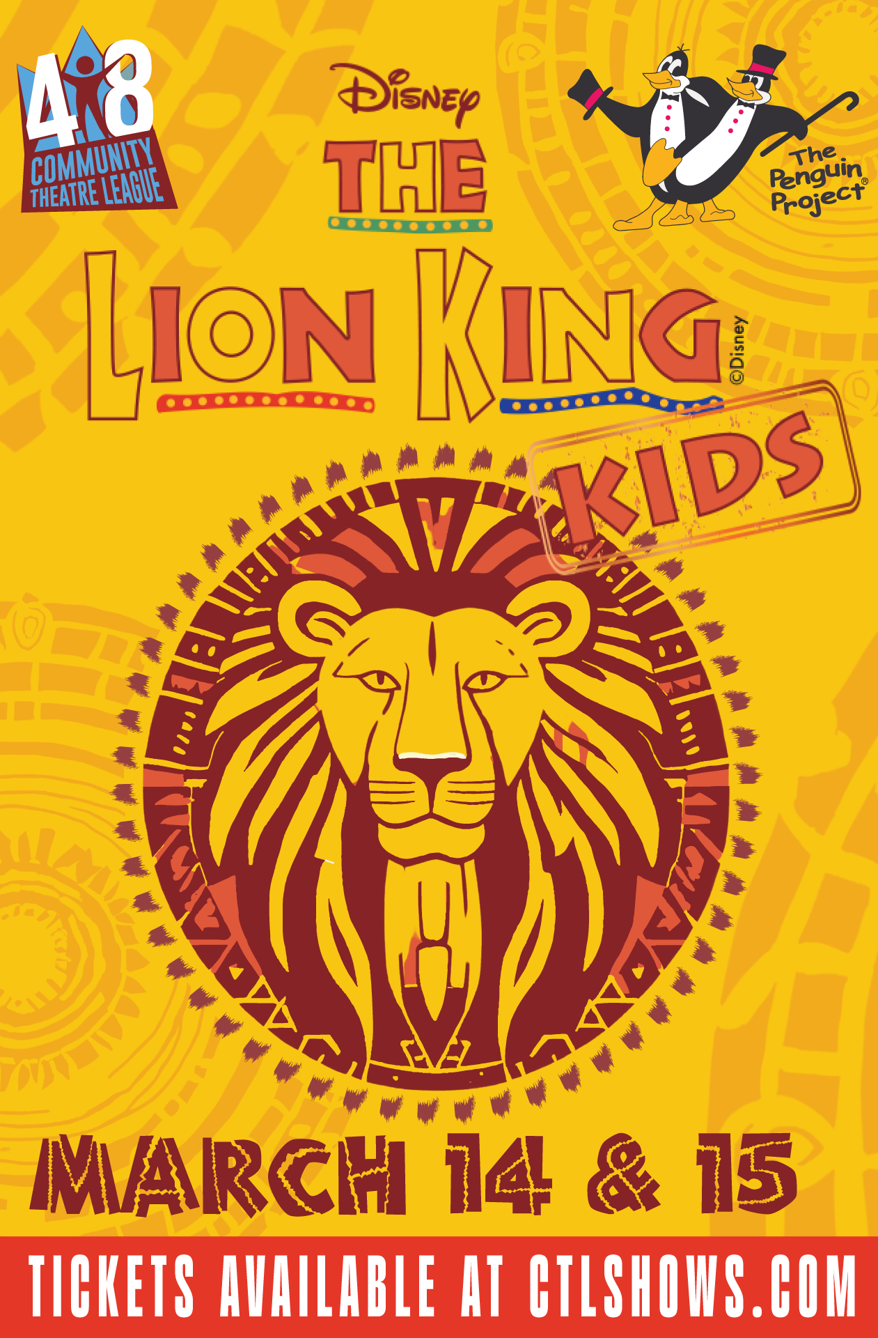 CornerofBroadwayandThirdKidzThe Lion King PENGUIN PROJECT CTL 48