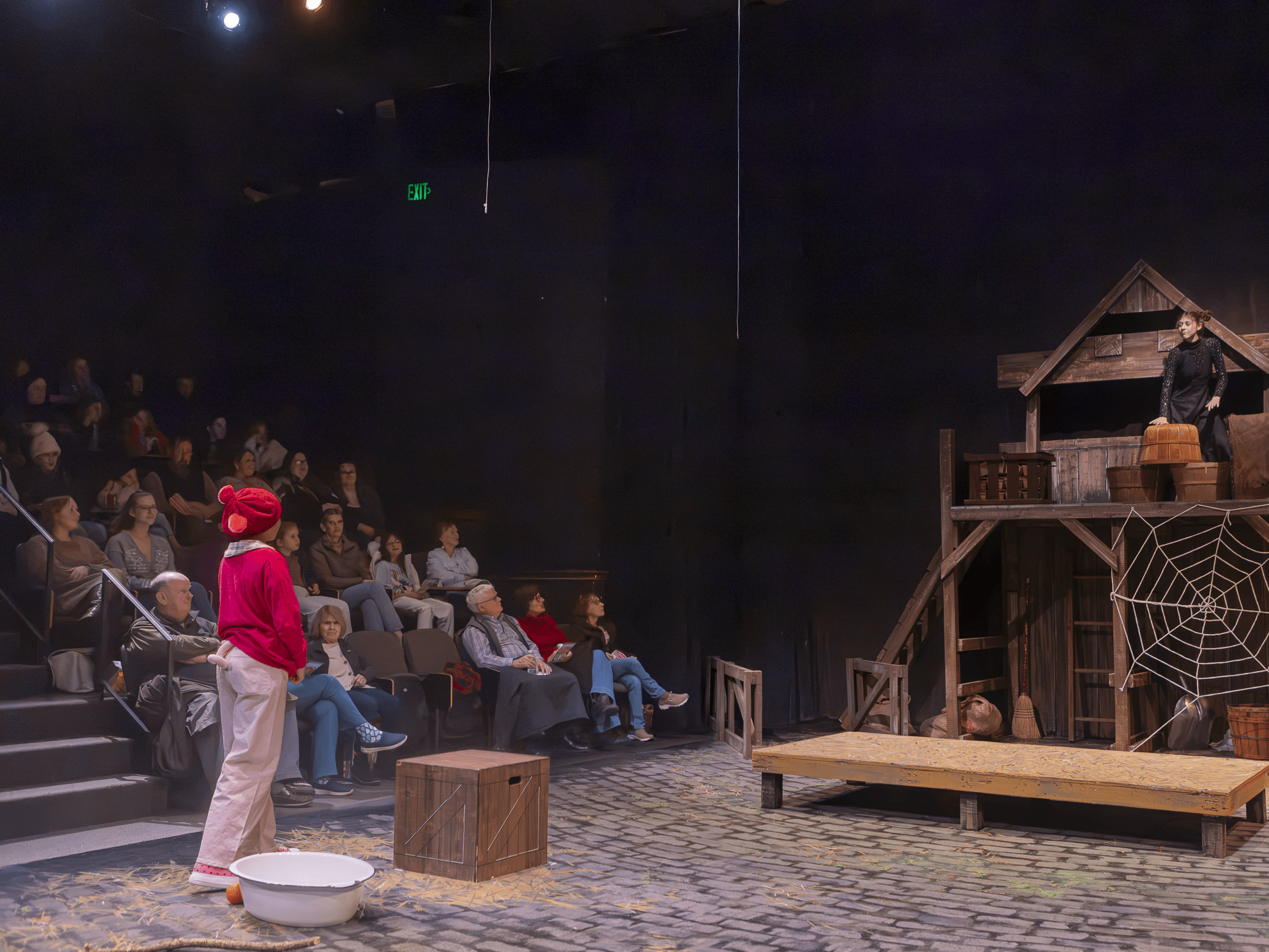 Audience enjoying a Community Theatre League performance
